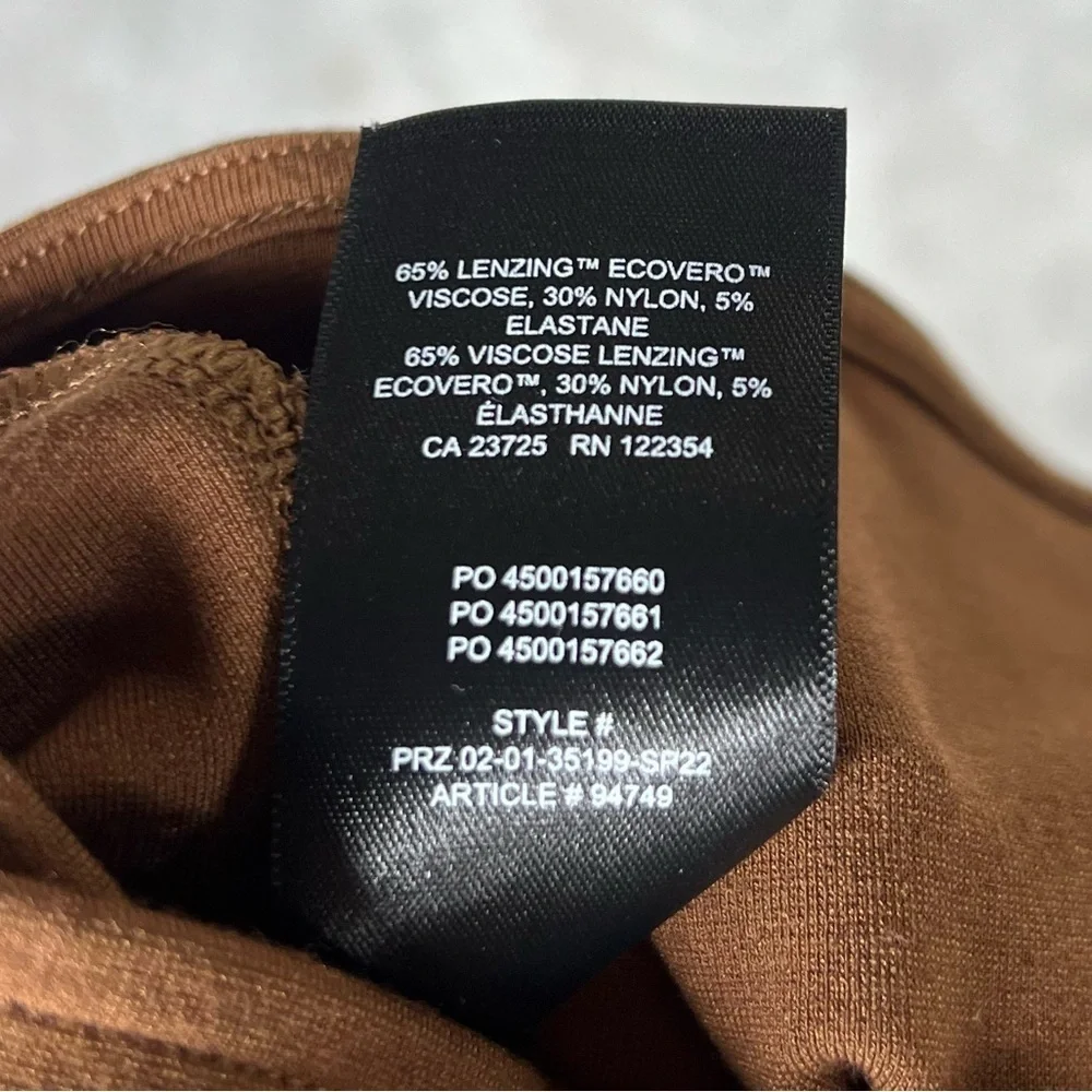 Aritzia Top Womens Small Sun-Deh Sunday Best Brown Far Out Cropped Long Sleeve - Picture 10 of 10